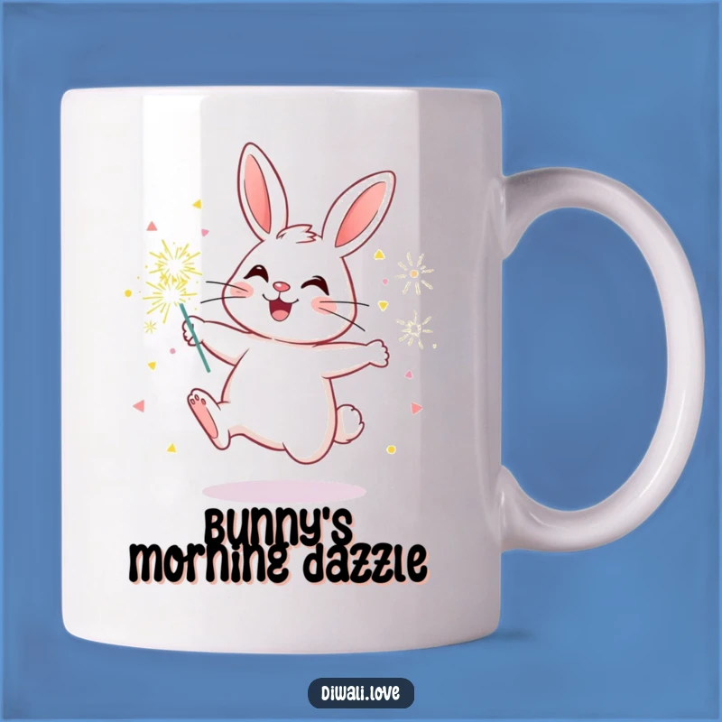 Funny Bunny Sparkler Mug: A Cheerful Gift for Joyful Moments